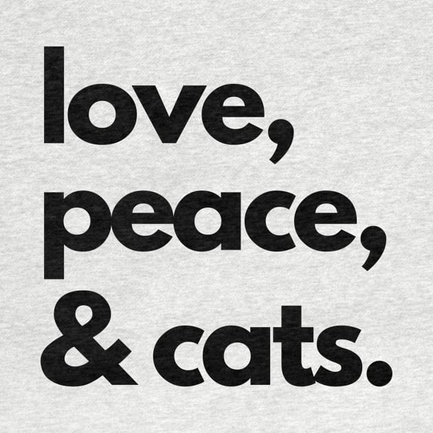 Love, peace & cats by Ingridpd